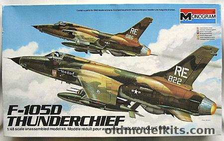 Monogram 1/48 F-105D Thunderchief, 5812 plastic model kit